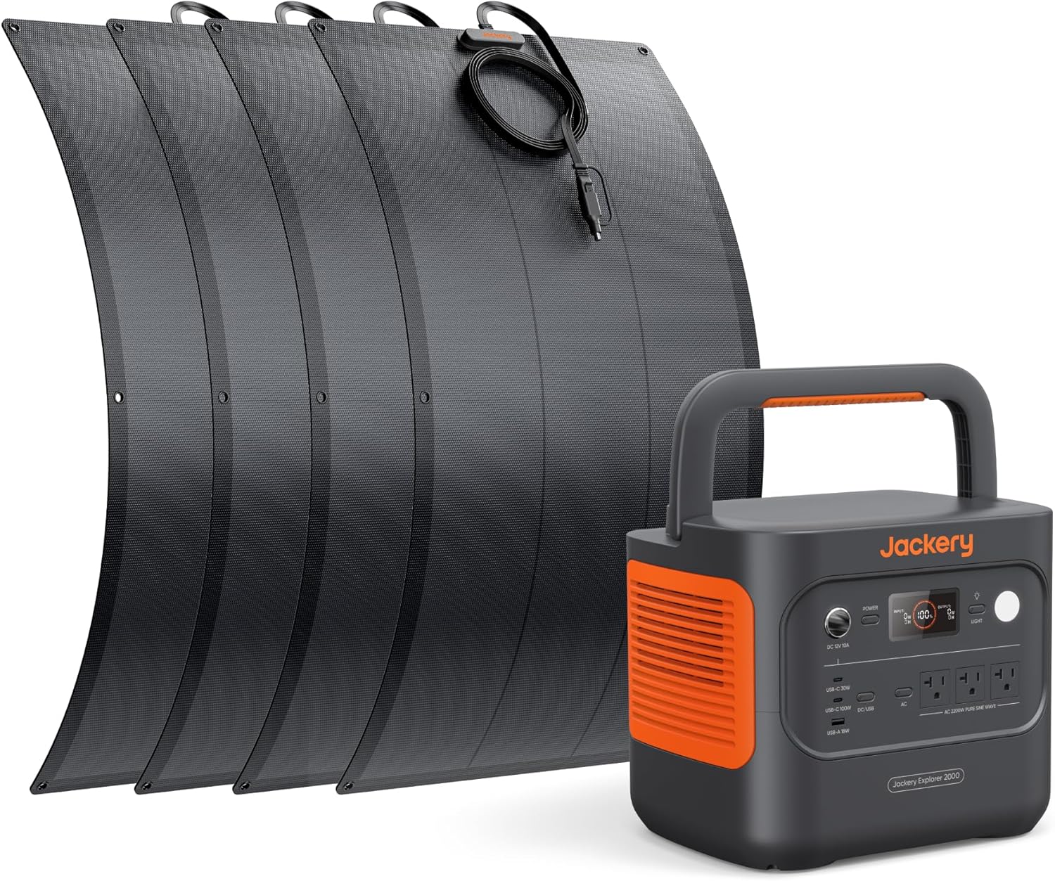 Jackery Solar Generator 2000 v2 with Solar Panels